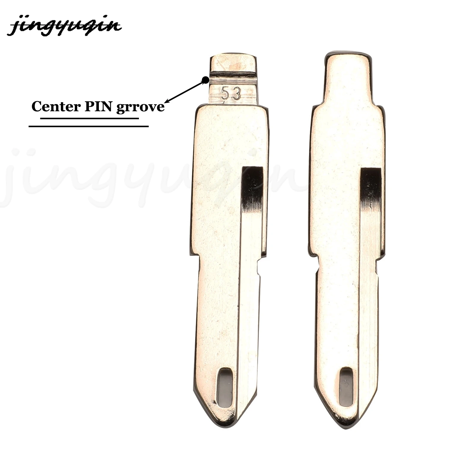 jingyuqin Remote Key Blade Blank #53 #54 #58 #72 #73 #152 #153 For Lada Renault Megan Dacia Clio Duster KD VAC102 VA2 HU83