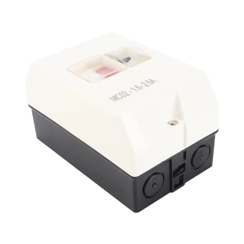 Motor Protection Switch Circuit Breaker MC02-1.6-2.5A 50/60Hz ABS Waterproof 220V/380V