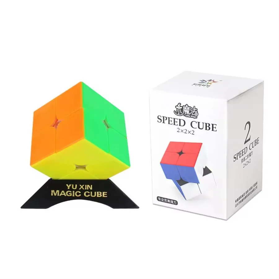 

Yuxin Little Magic 2x2 v2 M Magic Magnetic Cubing Speed Professional Cubo Magico Puzzle Toys For Children Kids Gift