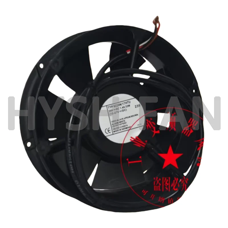 Brand-new Cooling Fan 6224N/17HTU 4-wire Industrial Fan