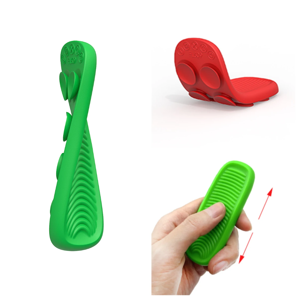 8pcs Silicone Sensory Stone Stress Relief Bar Elastic Silicone Worry Stones for ADHD & Anxiety Stress Relief Fidget Toys