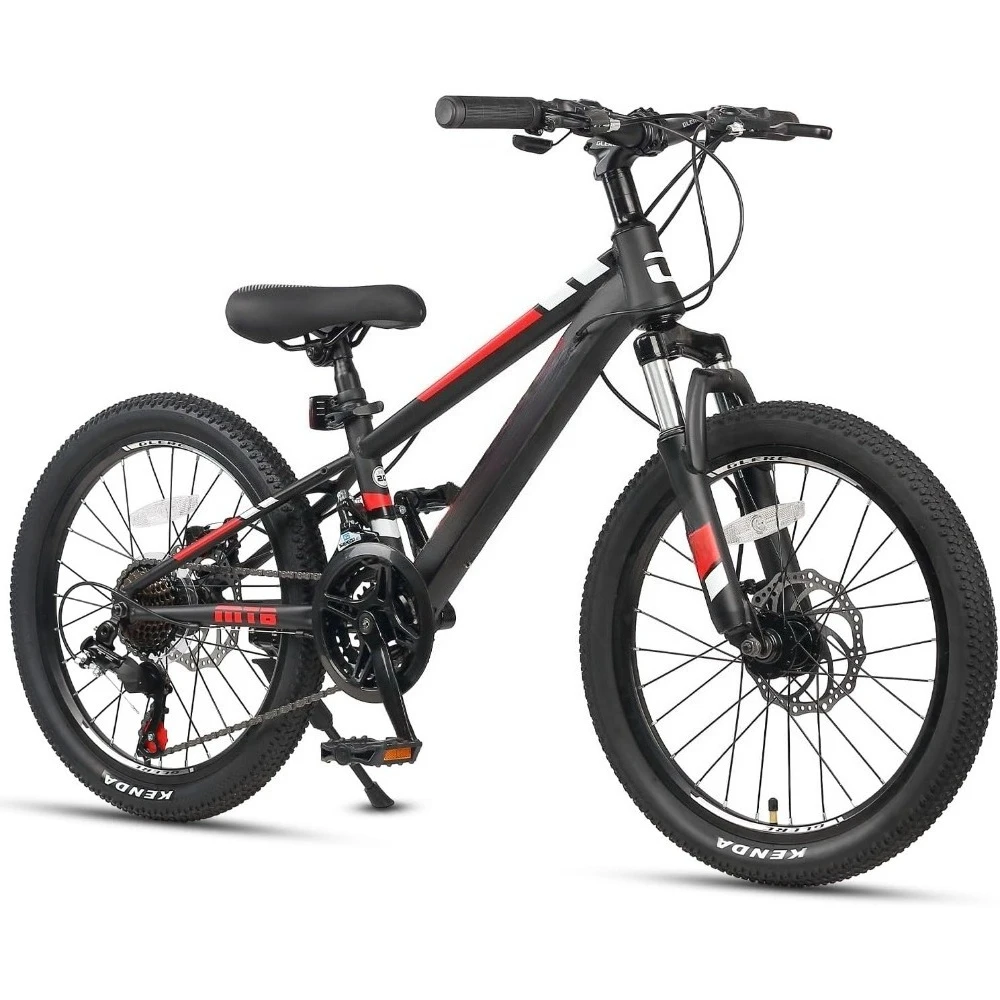

20 Inch Kids Bike,Kids Mountain Bike for Boys and Girls Ages 6-14,21-Speed Skyline Bicycle with Front Suspension and Disc Brakes