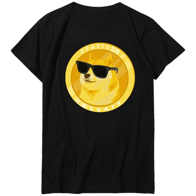 Bitcoin Cryptocurrency Art Dogecoin To The Moon Crypto Coin Unisex Graphic T Shirts Oversize t-shirts Summer Men's Clothing