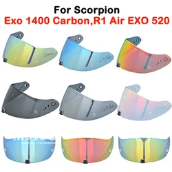 Motorcycle Helmet Visor Lens for Scorpion Exo 1400 Carbon, R1 Air & EXO 520 391 KDF-16-1 Full Face visor UV Protection