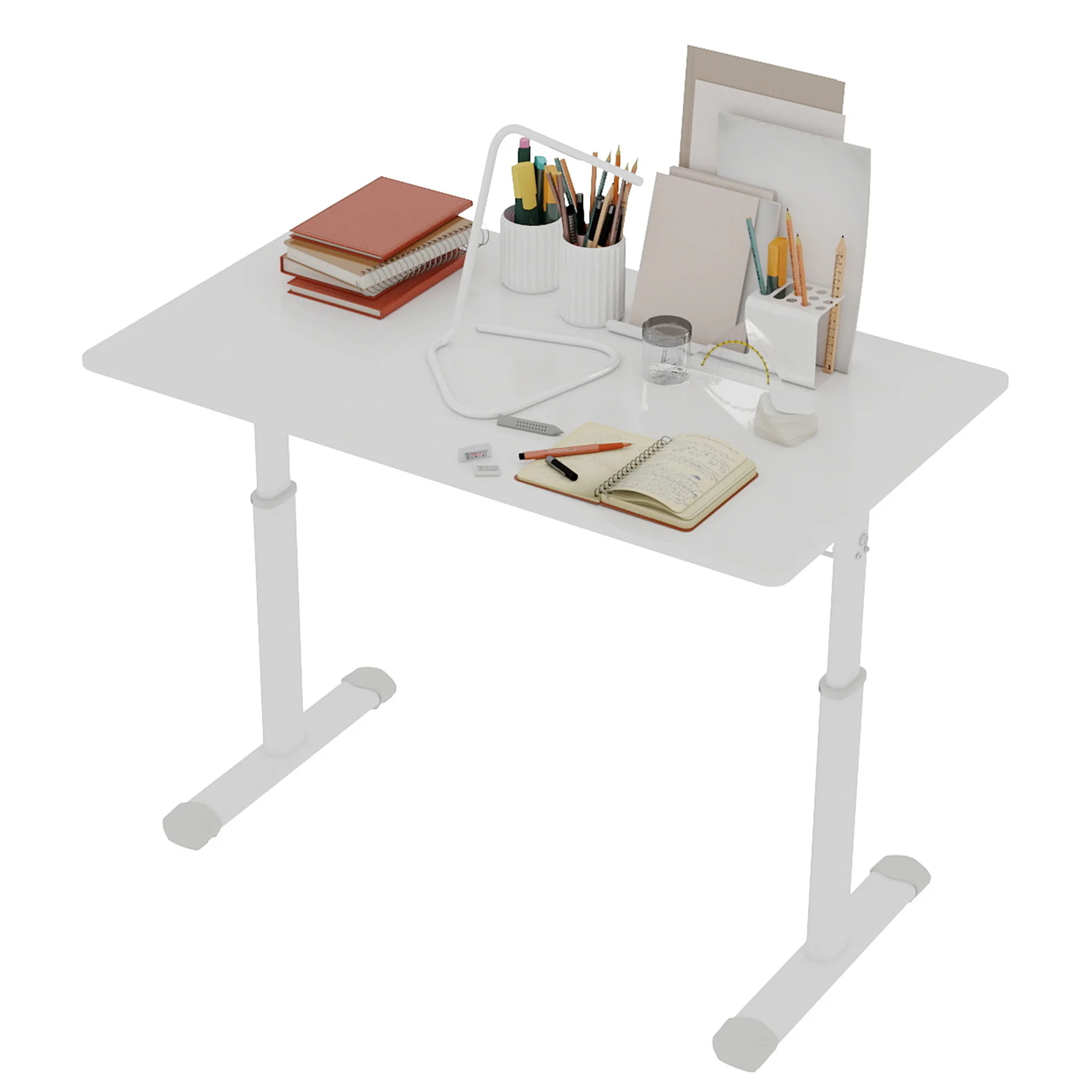 60*100cm Höhenverstellbarer Schreibtisch für Kinder & Erwachsene, Multifunktionales Kompaktdesign für Zuhause & Büro – Detail 15