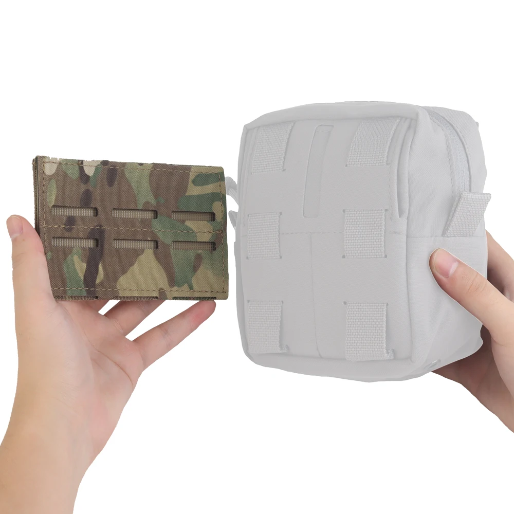 Tactical Molle Magazine Panel Single Double Three Row Girdle Panel M System Mounts Molle Belt Torch Pouch Knife Bag Tool Bag