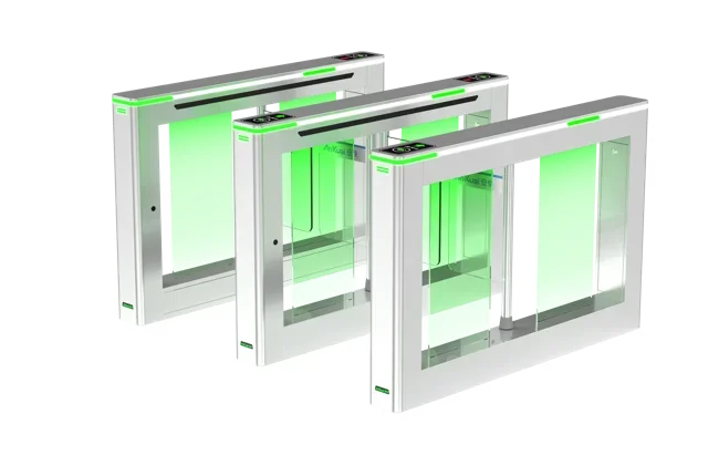 Ankuai AKT322 Access Control System Facial Recognition Flap Turnstile For Public Facility Building Office