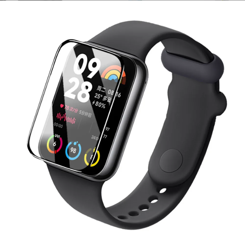 Xiaomi Mi Band 8pro用スクリーンプロテクター,湾曲した複合フィルム,ガラスなし,1/3/5ユニット