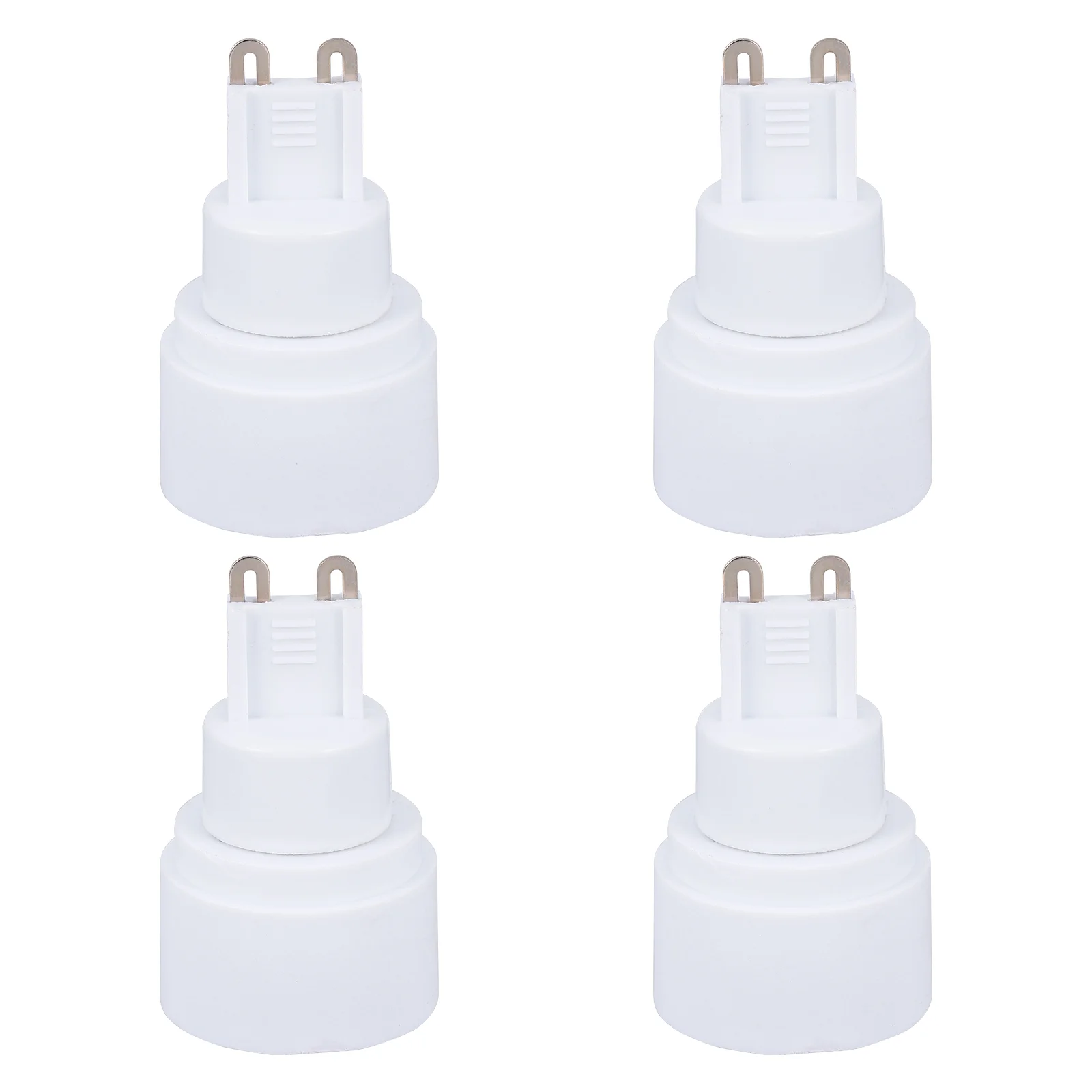 

4 Pcs G9 to E14 Lamp Holder Adapter Bulb LED Light Converter Ceramics Base Plastic