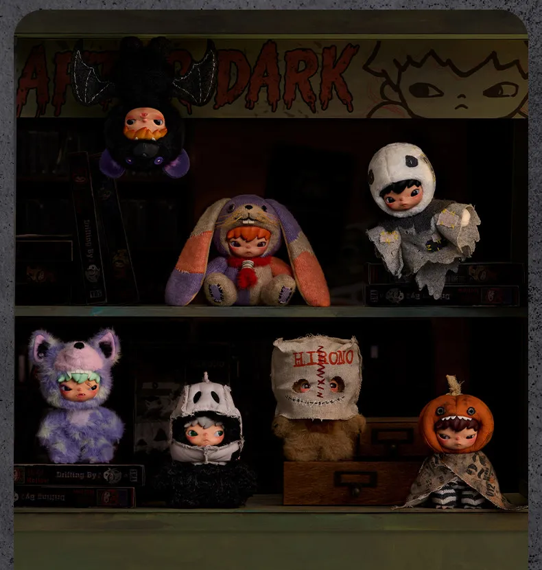 2026 Neue POP MART Hirono After Dark Serie Blindbox Plüschpuppen Anhänger Mystery Sammlerstück Überraschungs-Schreibtischspielzeug Geburtstagsgeschenk – Detail 5