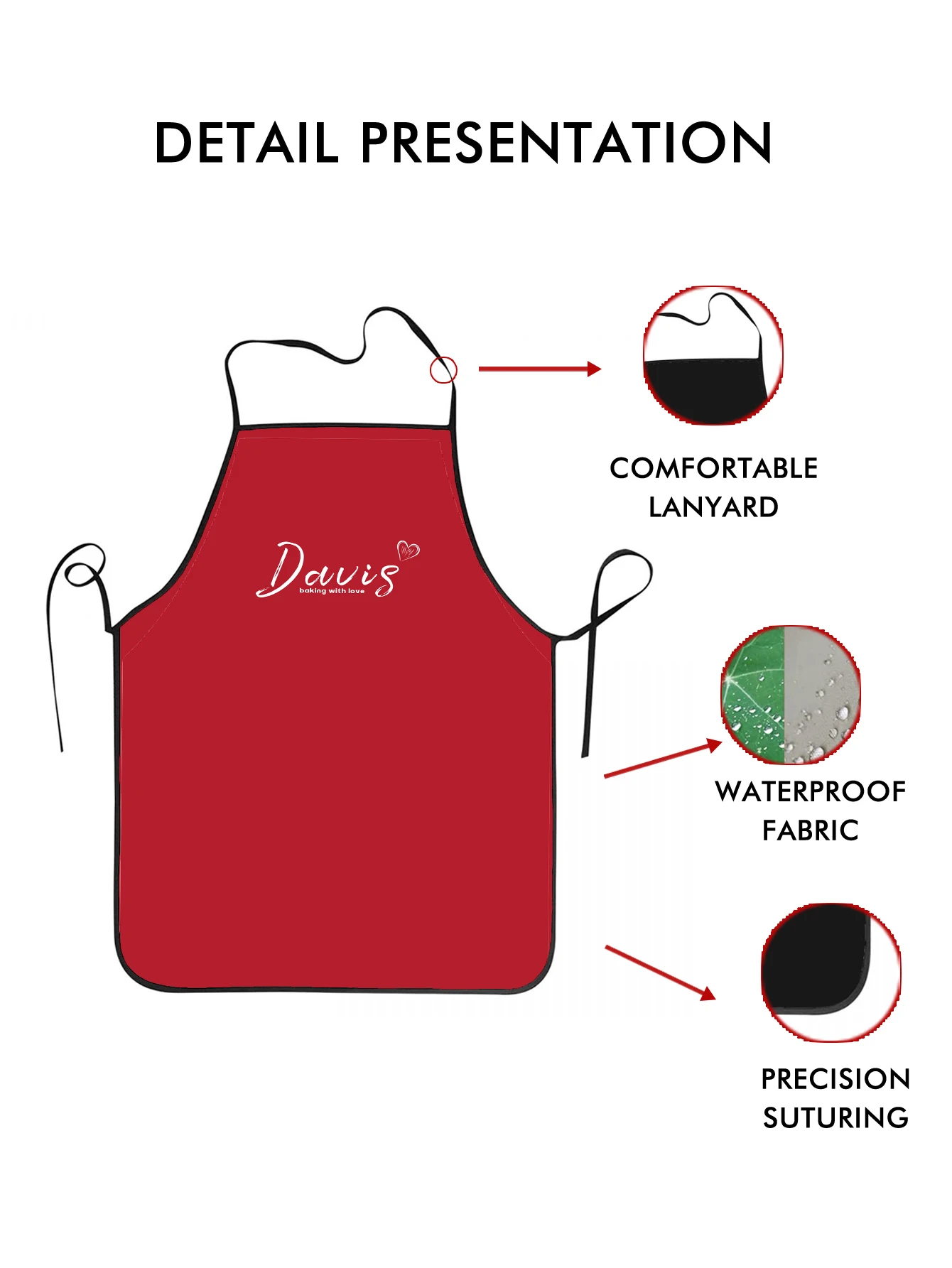 مخصص طباعة النص الرجال المطبخ المئزر التوقيع مآزر المطبخ المنزل الخبز الملابس عيد ميلاد سعيد