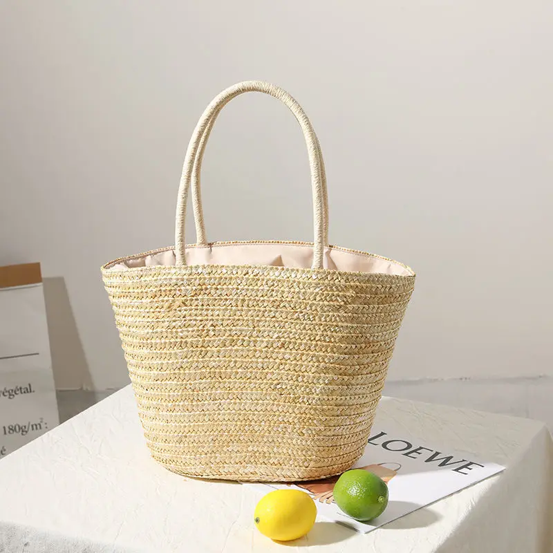 2023 New Versatile Straw Bags Hand Embroidered Fashion Woven Bags Seaside Vacation Beach Female Bags