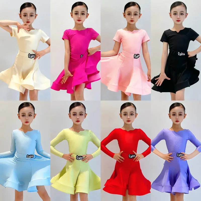 ensemble-2-pieces-de-danse-latine-pour-enfants-justaucorps-et-jupe-evasee-pour-filles-ideal-pour-la-competition-et-l'entrainement-de-danse-de-salon-cha-cha