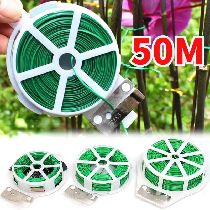 

Plant Twist Ties Iron Wires Support Portable Garden Climbing Cane Fixed Line Multifunction Grape Vines Cable Tie Garden Supplies