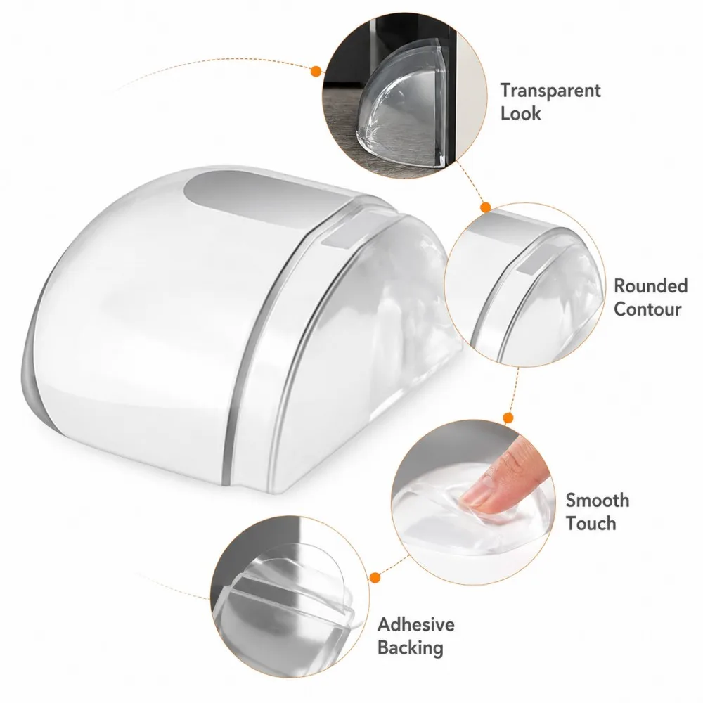 Transparent Silicone Doorstop  - Furniture Joint Hardware review and price