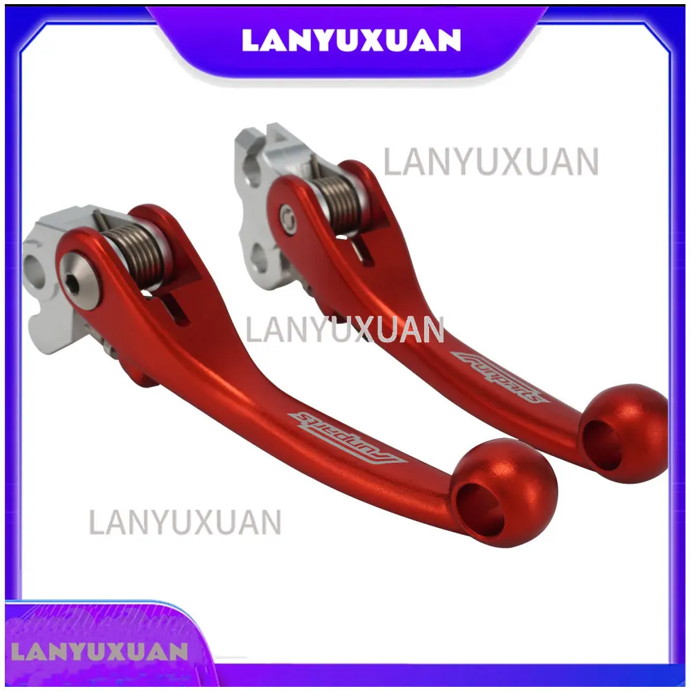 2026 FUNPARTS Forged Aluminum Brake Lever and Clutch Lever  for CR125 250R 2004-2007  CRF250R 2004-2006    CRF450R 2004-2006