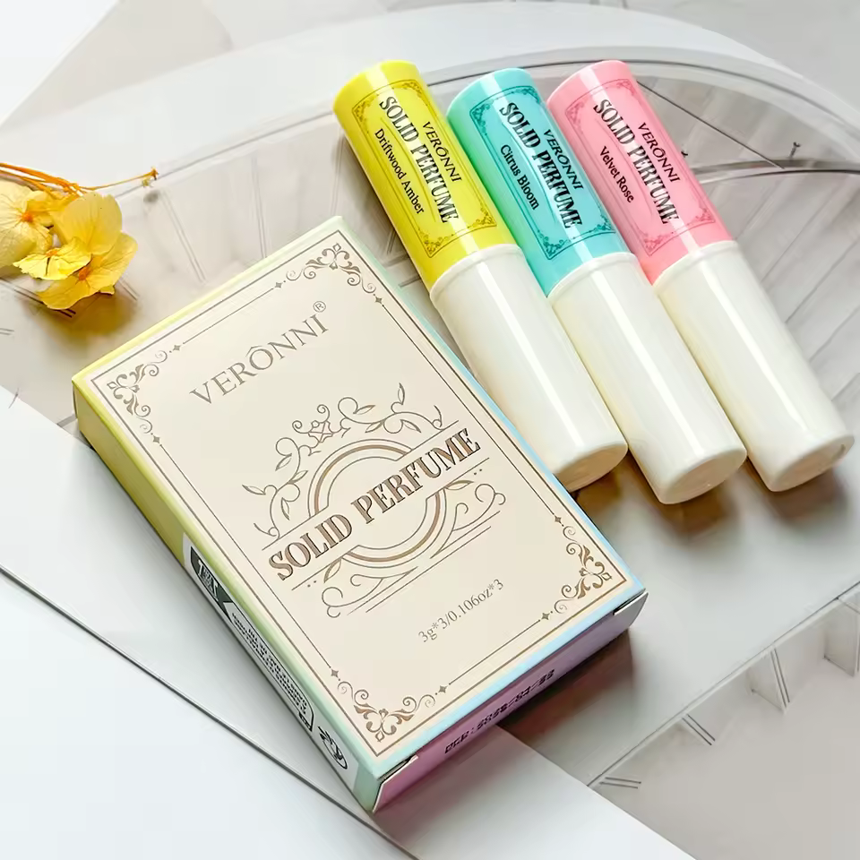 Kit 3 Perfumes Solidos em Bastao Fragrancia Duradoura