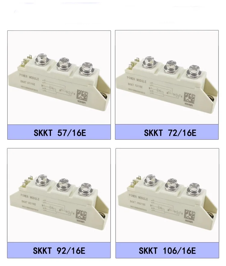 Thyristor Module SKKT106/16E 57/16E Power voltage regulation SKKH106A Thyristor 162A soft start