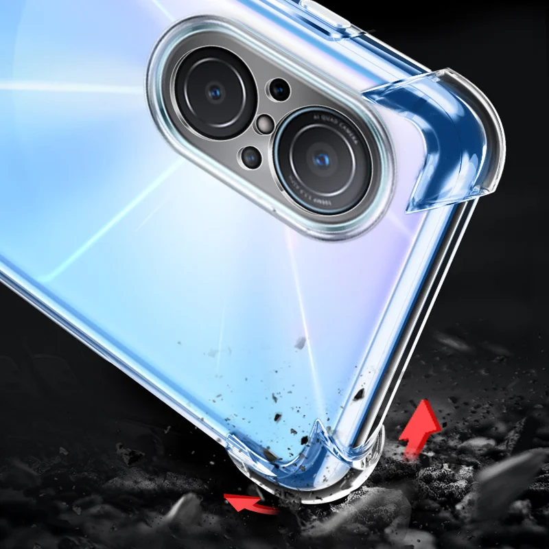 Case for nova 9 se accessories, lamina mica nova9se Phone Cases for Huawei nova9 SE Soft Shockproof Silicone Bumper & Protective glass cristal nova