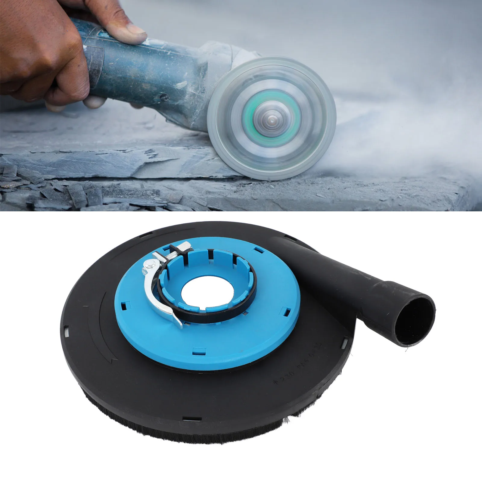 Angle Grinder Dust Cover Easy Installation 9 Inch Dust Shroud Dust  Polishing Perfectly Fit Blue Black for Polishing Stone