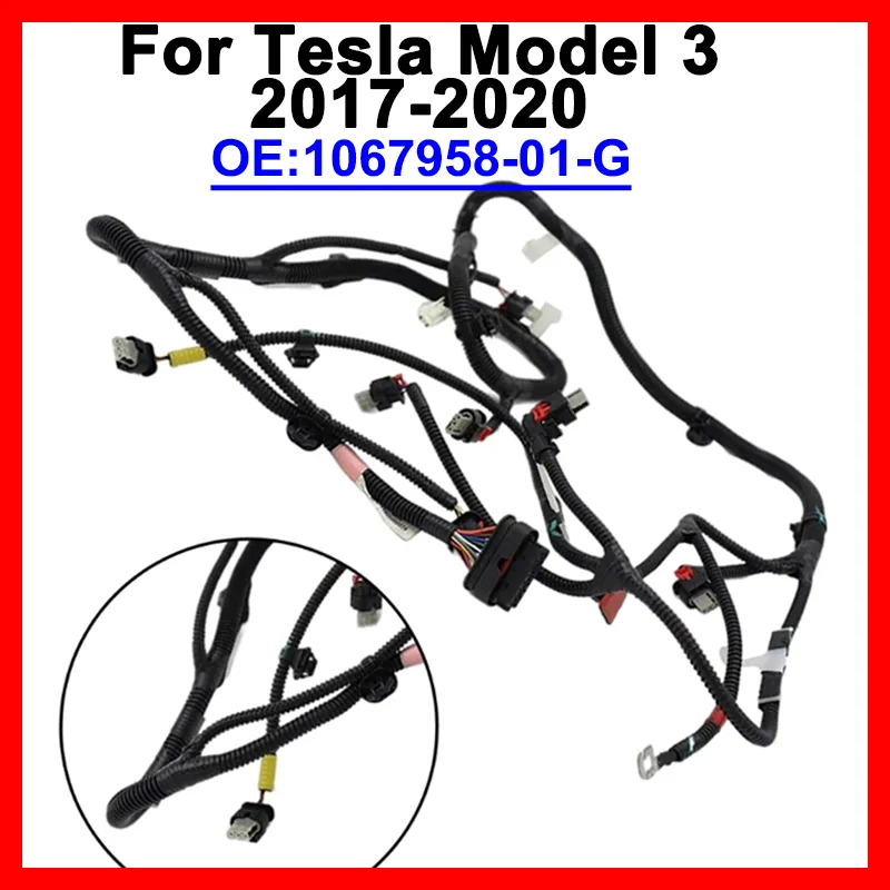 

Reliable And Durable Front Bumper Park Assist Sensor For Tesla Model 3 2017-2020 1067958-01-G Reversing Radar Wiring Harness