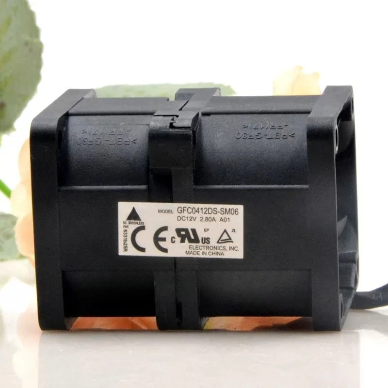 

For Delta GFC0412DS-SM06 4056 4CM 12V 2.8A Dual Motor Server DC Cooling Fan
