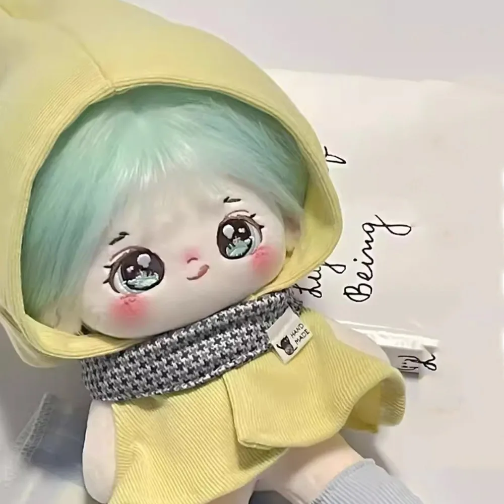 

Elven Cloak 20cm Cotton Doll Clothes Skirt with Shoes Cute Doll Clothes Yellow Hat Dress Up Cotton Doll's Clothes