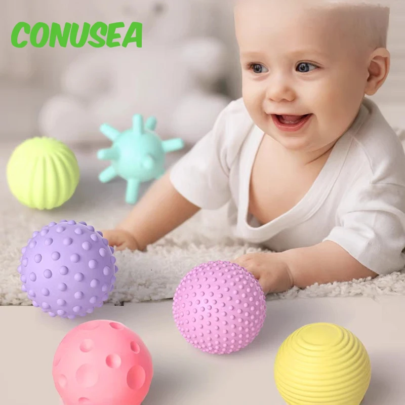 Massage Ball Sensory Balls Baby Toy Rattles Toy Textured Hand Touch Grasp Infant Senses Development Toys For Babies 0 -6 12 M