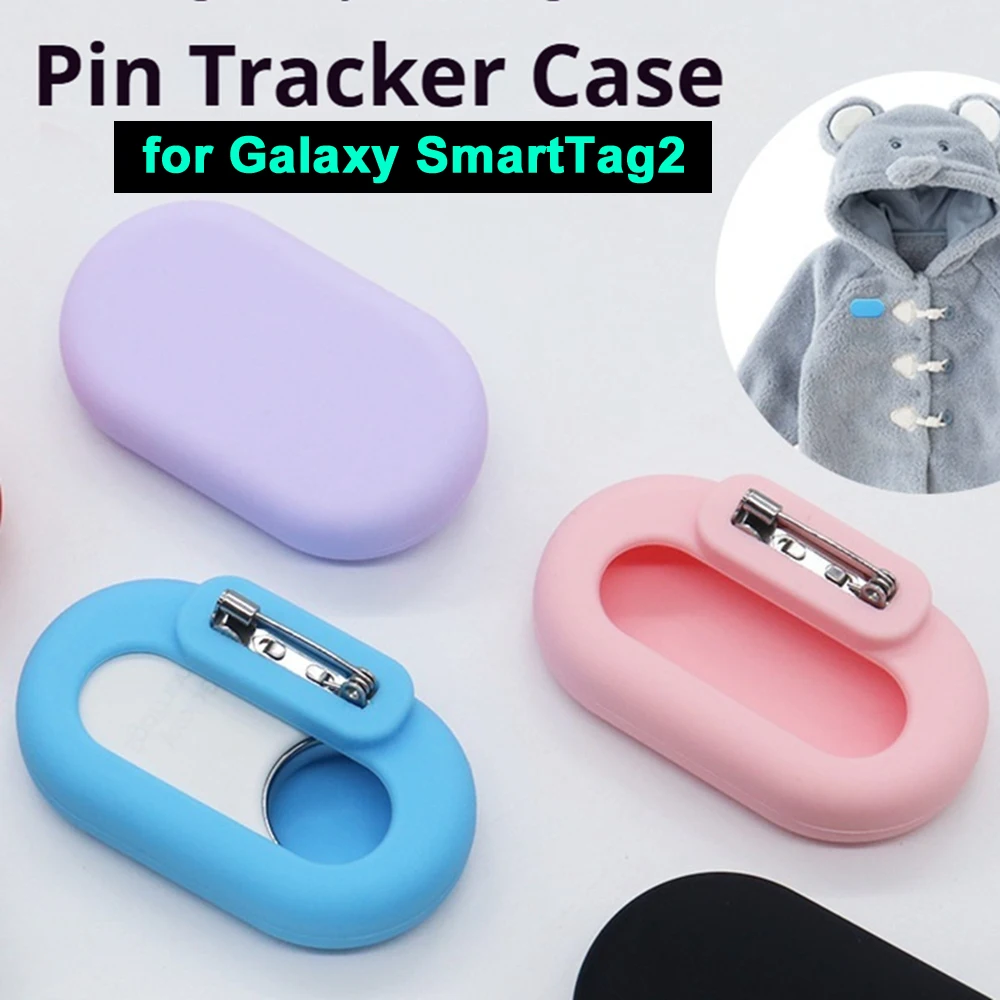 for Galaxy Smarttag 2 Silicone Protective Case Children Clothing Pin Holder Anti-lost Tracker Cover for Smarttag2 Accessories