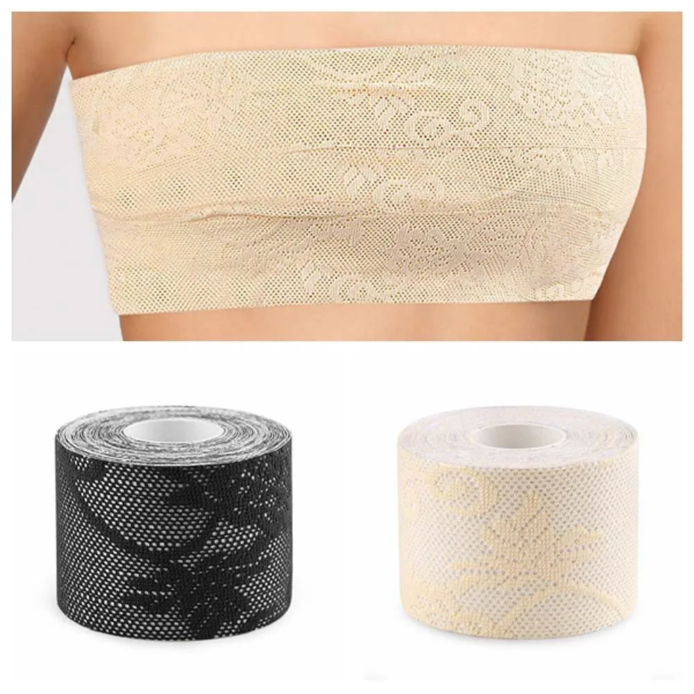 5cm*5m Lace Tape Chest Patch Invisible Women Breast Nipple Covers Push Up Bra Intimates Accessories Sexy Bralette Adhesive Tape