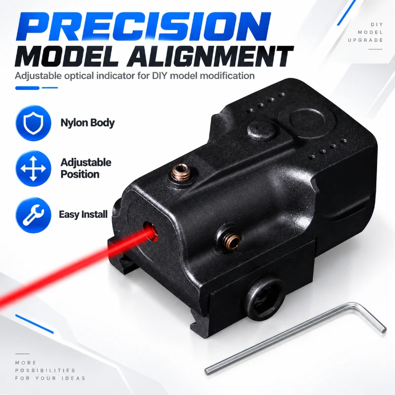Compact Optical Alignment Indicator For Model Nylon Construction Adjustable Mount Base Handmade Accessory