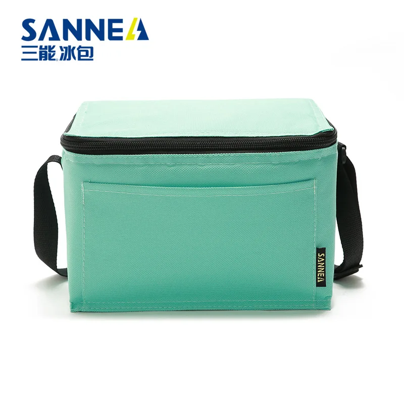 SANNE 5L New Solid Color Lunch Bag Waterproof Oxford Cloth Thickened Insulated Cooler Bag Outdoor Picnic Bag Work bent Box