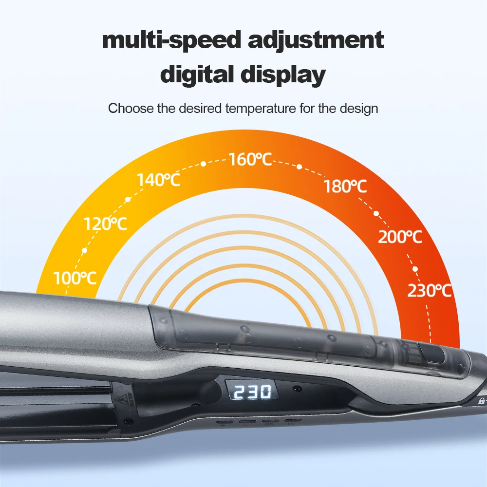 High quality Steam Hair Straightener, Professional  Flat Iron  , Leak-Proof Water Tank & Insulated Shell Design for home