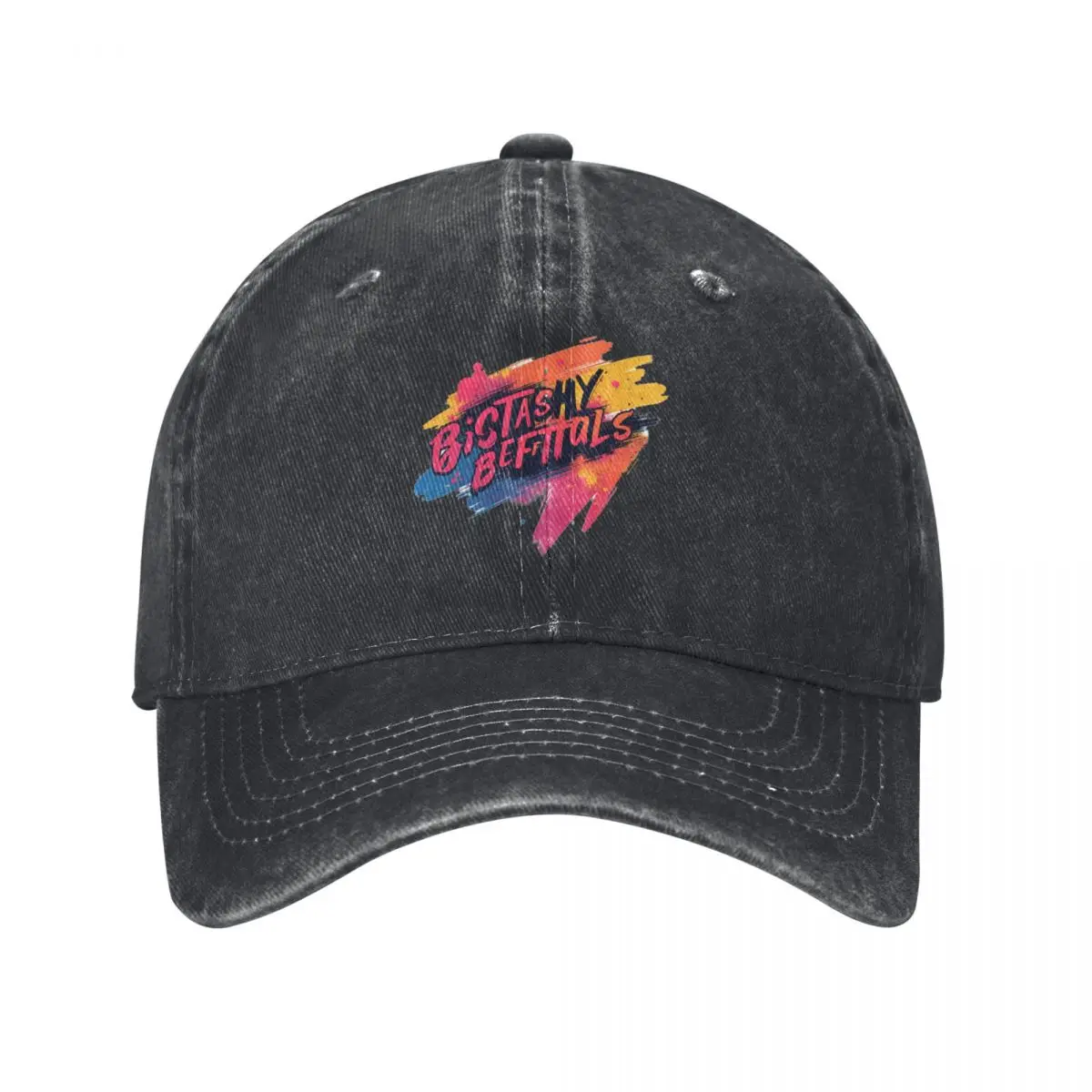 Summer Cap Sun Visor Colorful Brush Strokes Hip Hop Caps cute Cowboy Hat Peaked Hats