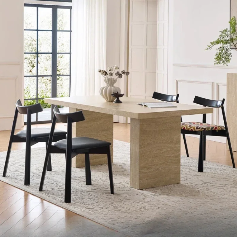 

Mobile Glass Dining Table Office Center Luxury Luxury Kitchen Dining Table Italian Newclassic Serving Wood Muebles Furniture