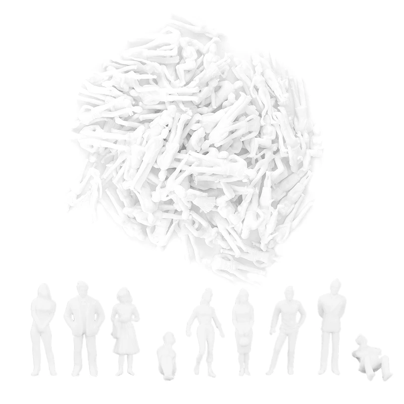 

A84F-1:50 White Figures Architectural Model Human Scale HO Model Plastic Peoples