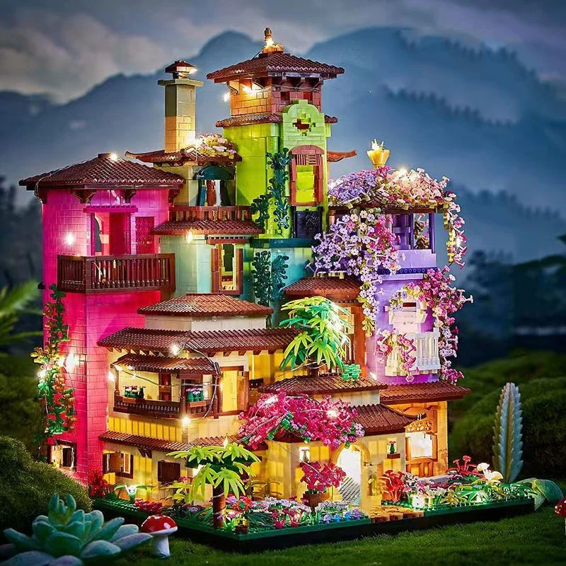 Château magique Sakura House importer décennie ks, City Street Model Games, Mini Bricks Toys, Children's Christmas Gifts