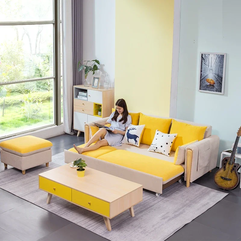 New Arrival Foldable Sofas Beds Large Comfortable Recliner Sectional Sofa Bed Modern Folding Floor Divani Da Soggiorno Furniture