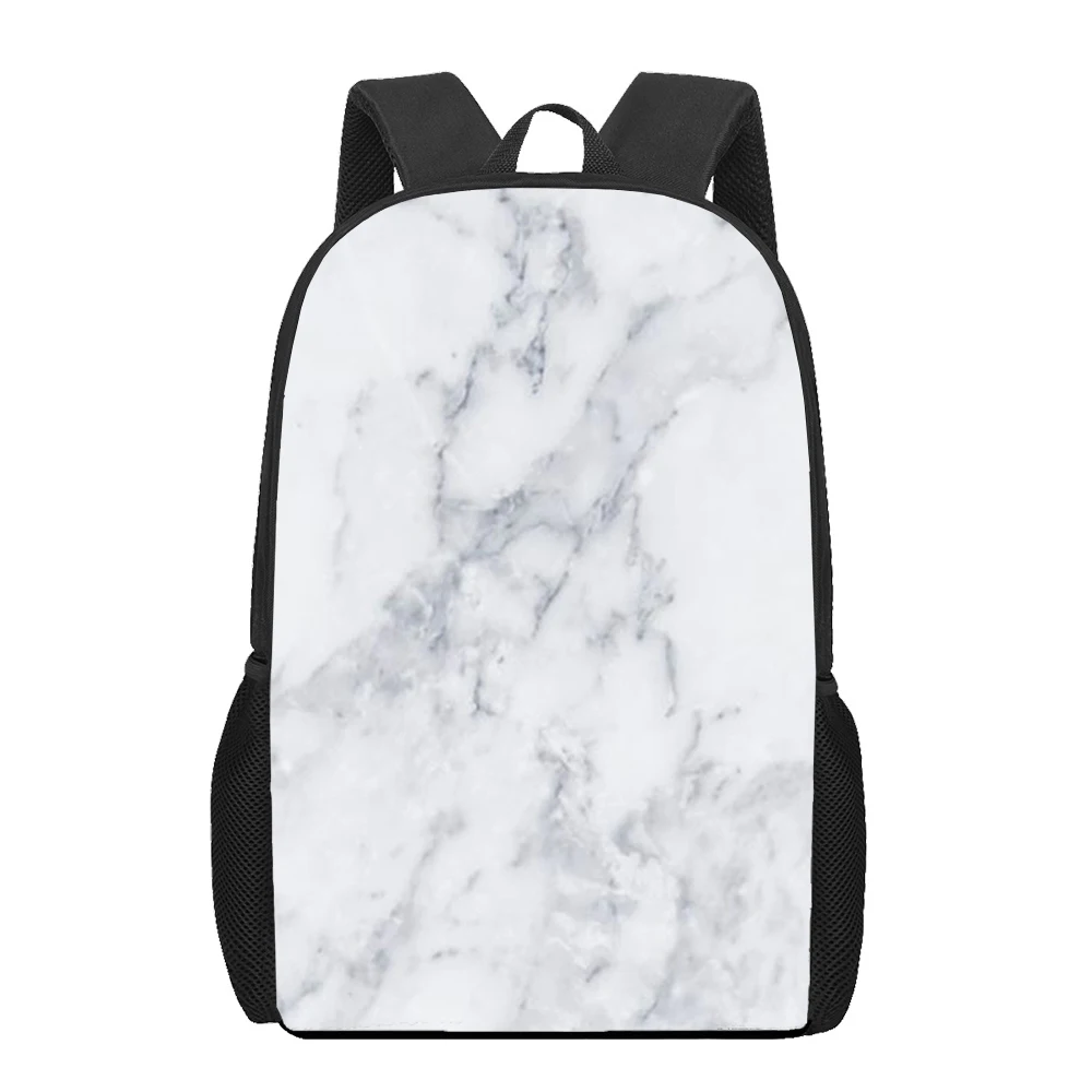 Marble Stone Pattern 3D Print School Bags for Teenage Girls Boys Casual Children Book Bags Kids Backpacks Student Book Bag