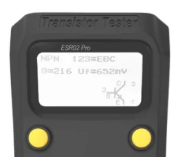 

BSIDE ESR02PRO цифровой транзистор SMDs тестер компонентов диод триод емкость индуктивность мультиметр измеритель аксессуары для инструментов