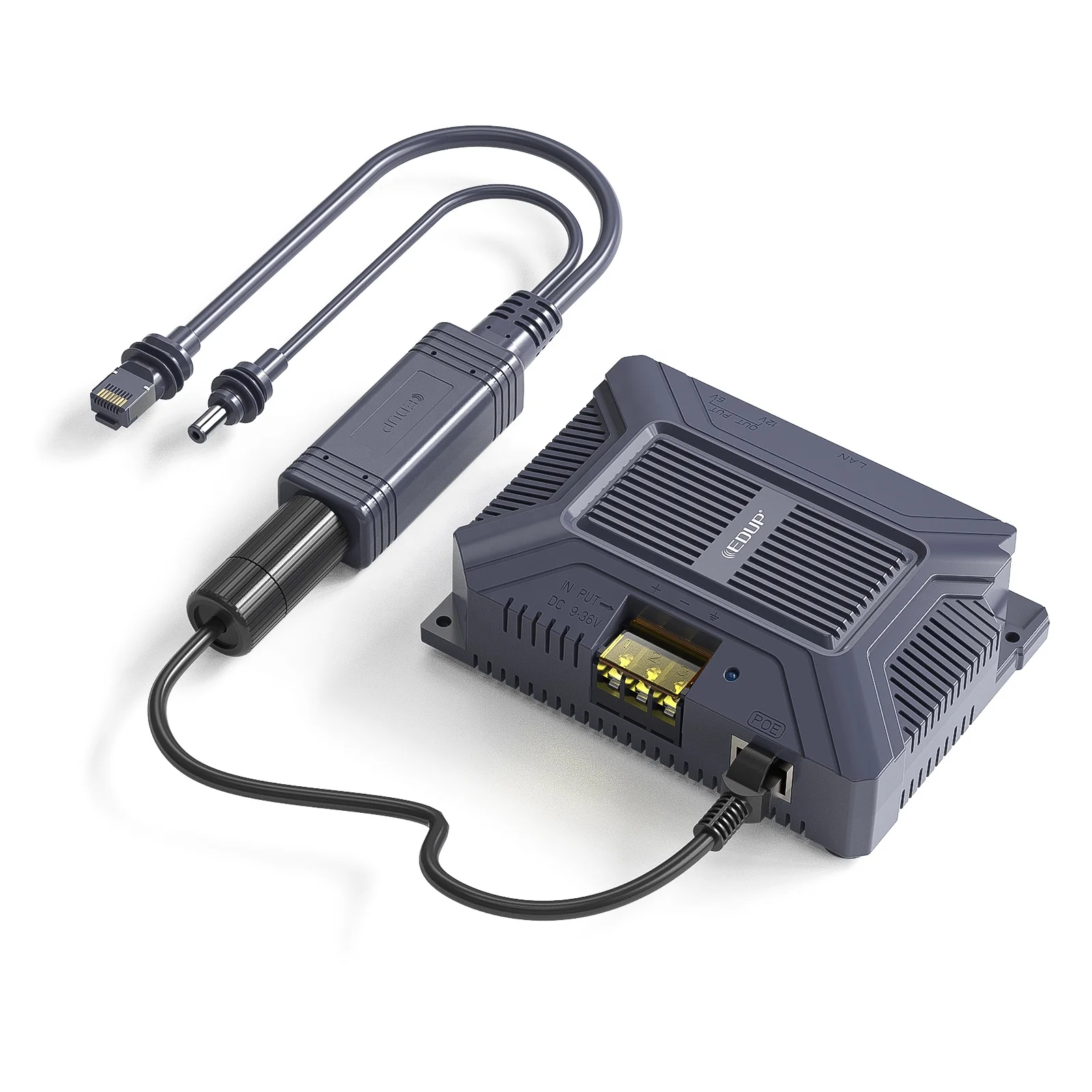 

Exclusive Starlink Mini Compatible 5 in 1 180W Step up GigE PoE Injector Surge Protection With Splitter