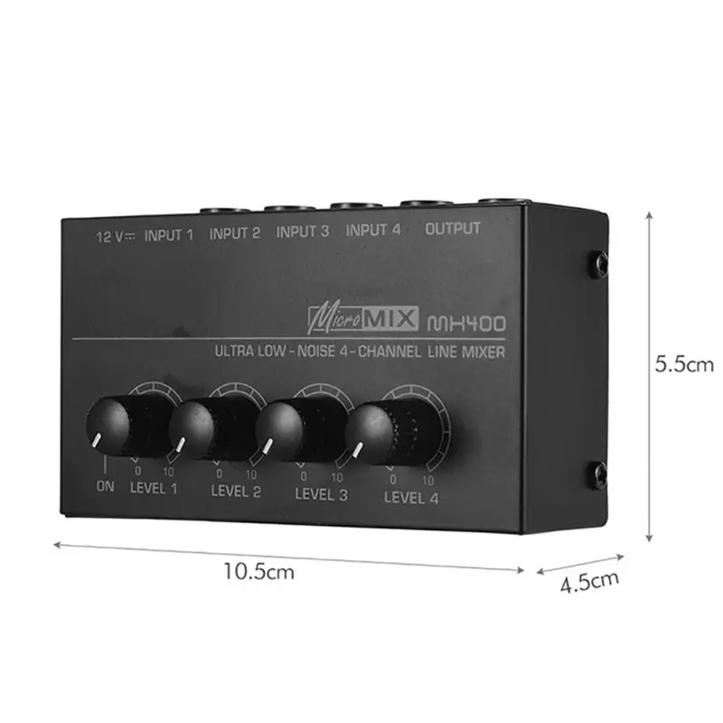【value-money】4-channel-line-mixer-digital-audio-mixer-sound-mixer-dc-12v-easy-operation-with-power-adapter-us-plug