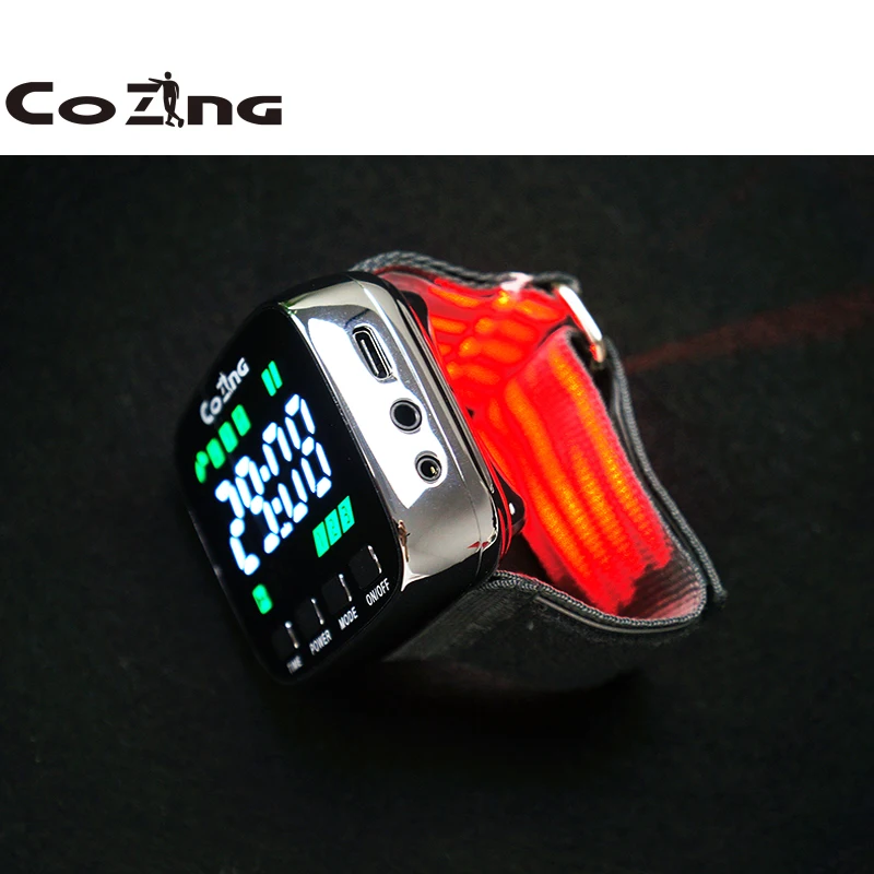 650nm Diode COZING Small physiotherapy wrist therapy Medical LLLT Equipment for diabetes hypertension high blood Home treatment