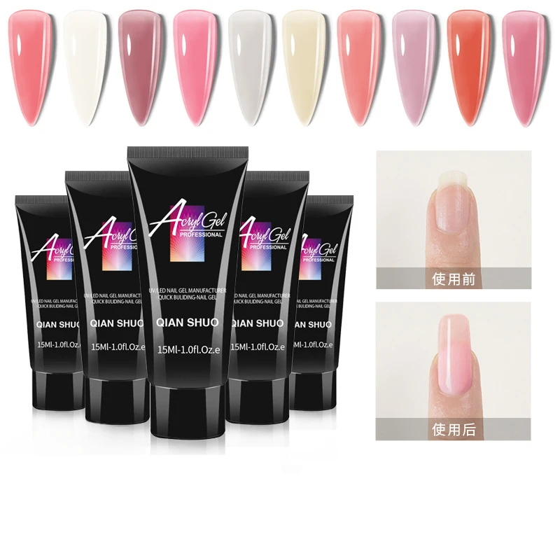 

Nail Extension Glue 15ml/30ml Crystal Fast Nail Extension Gel UV Phototherapy Glue Nail Phototherapy Glue Nails Art