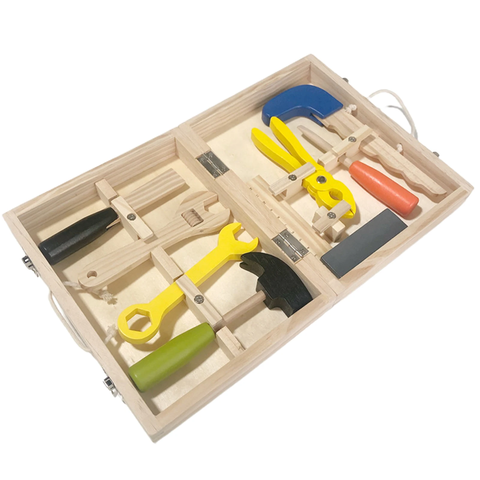 Mallette à outils de transport en bois, jouets, jouet d'écrou de démontage pour enfants