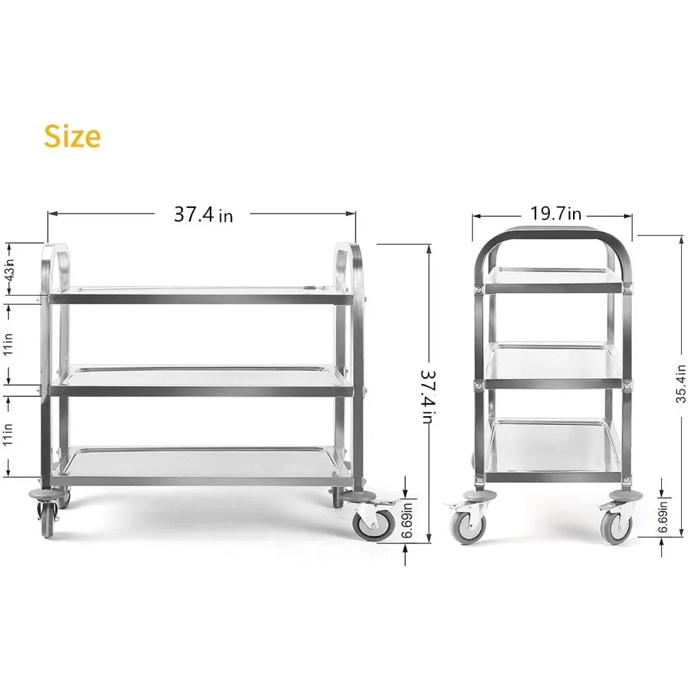 Stainless Steel Utility Cart 37