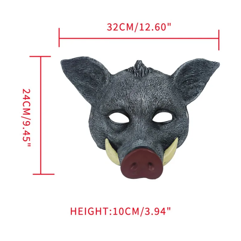 Halloween Animal Head Masks Man Brown Boar Mask For Adult Party Cosplay Masque Easter Carnival Masquerade Acessories