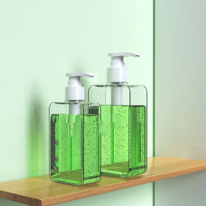 Soap Dispenser Bottle Bathroom Liquid Shampoo Shower Gel Bottle Refillable Storage Container Soap Press Empty Bottles view 4
