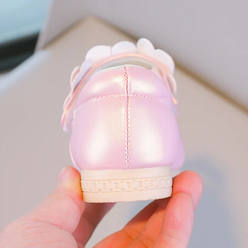 Herbst Mädchen Mary Jane Applikationen niedrigen Absatz schöne Kinder Prinzessin Schuh drei Farben spitzen Zehen atmungsaktiven Kinder Schuh 26-36 – Detail 8