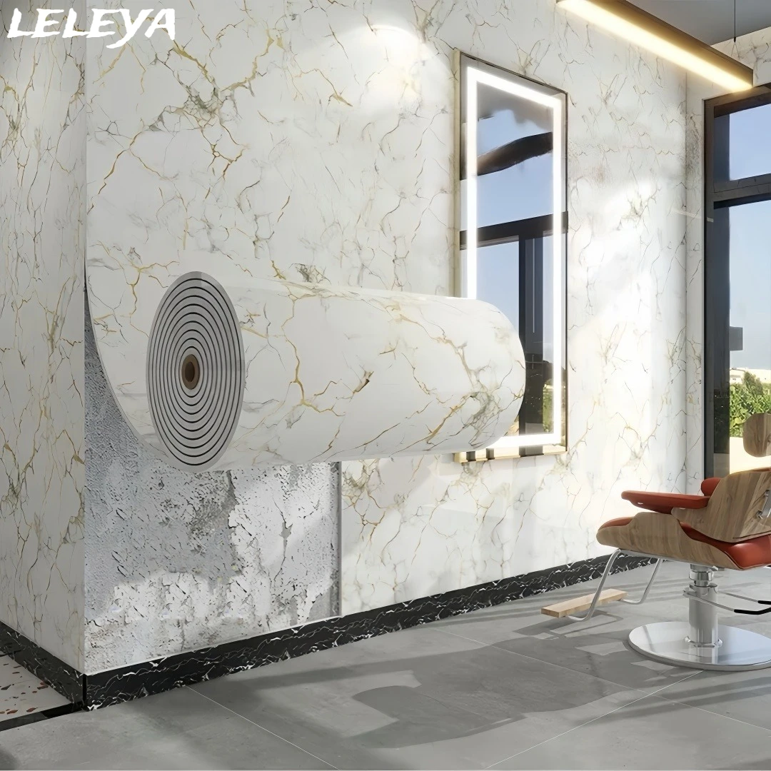 

Self Adhesive 3D Marble Tile Stickers Peel Off and Paste Vinyl Wall Ceiling and Floor Stickers Waterproof Removable Backboard